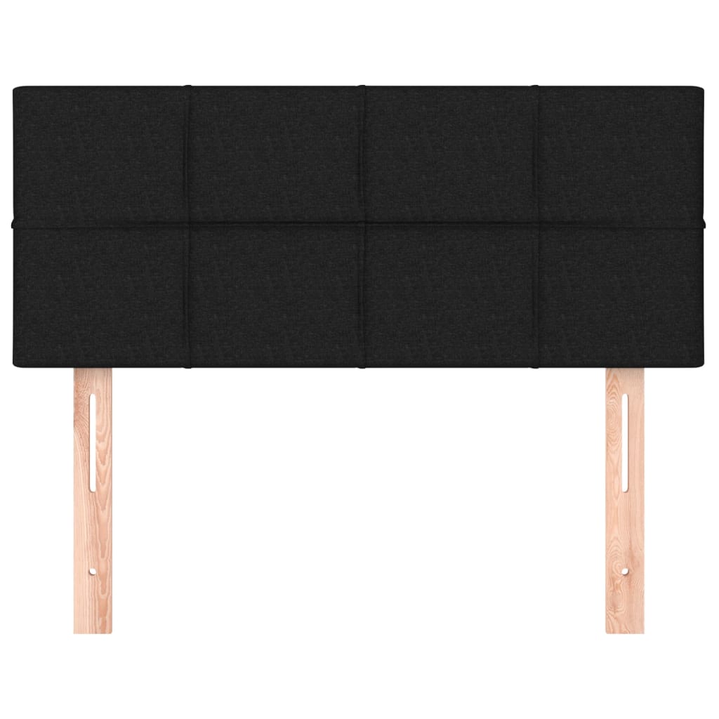 vidaXL Κεφαλάρι Κρεβατιού Μαύρο 100x5x78/88 εκ. Υφασμάτινο
