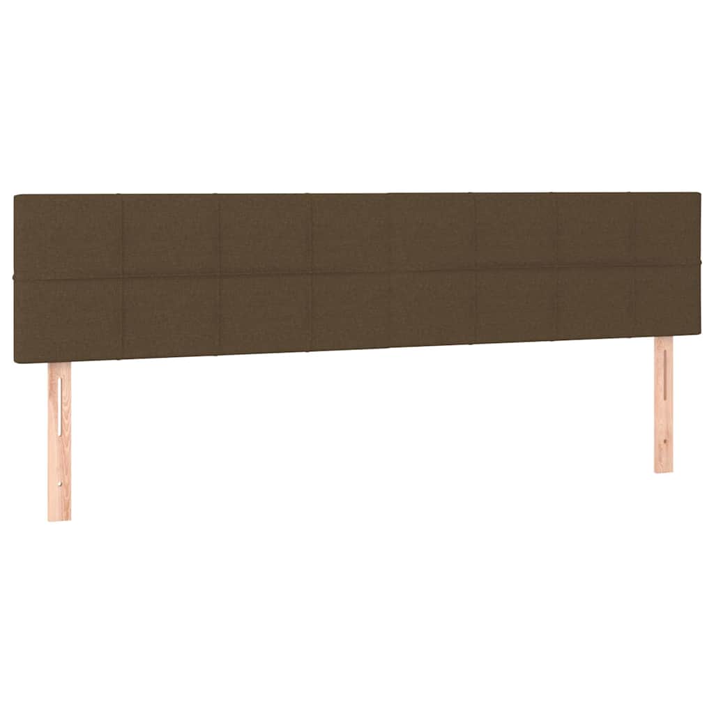 vidaXL Κεφαλάρια Σκ. Καφέ 160x5x78/88 εκ. Ύφασμα