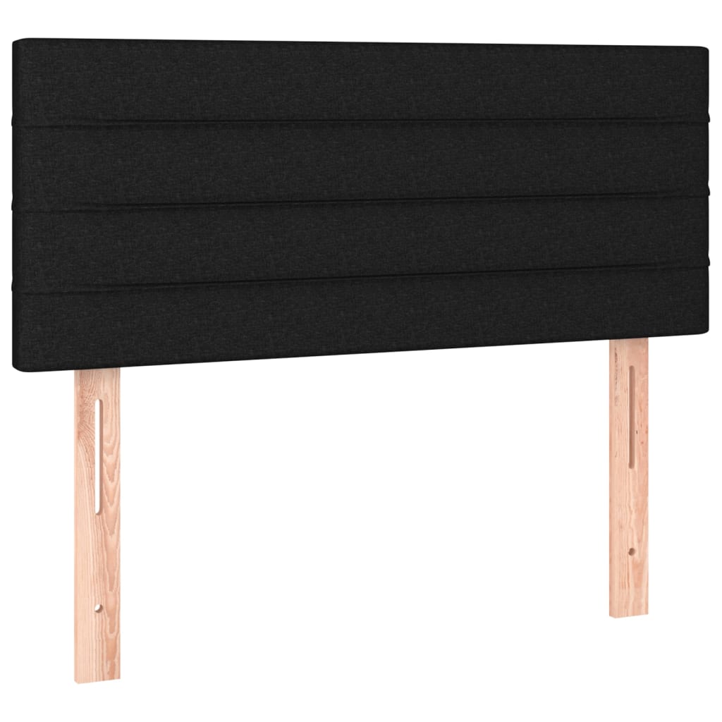 vidaXL Κεφαλάρι Κρεβατιού Μαύρο 100x5x78/88 εκ. Υφασμάτινο