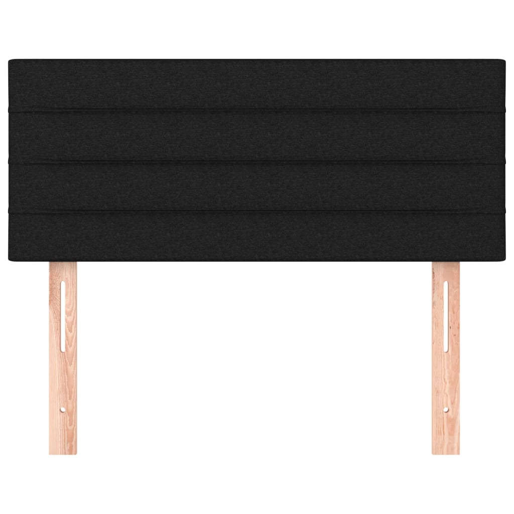 vidaXL Κεφαλάρι Κρεβατιού Μαύρο 100x5x78/88 εκ. Υφασμάτινο