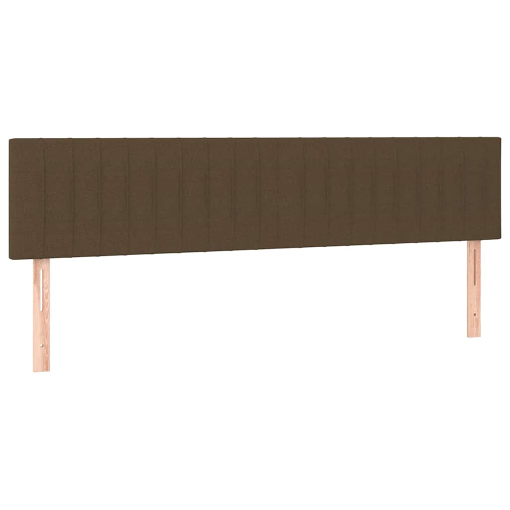 vidaXL Κεφαλάρια Σκ. Καφέ 160x5x78/88 εκ. Ύφασμα