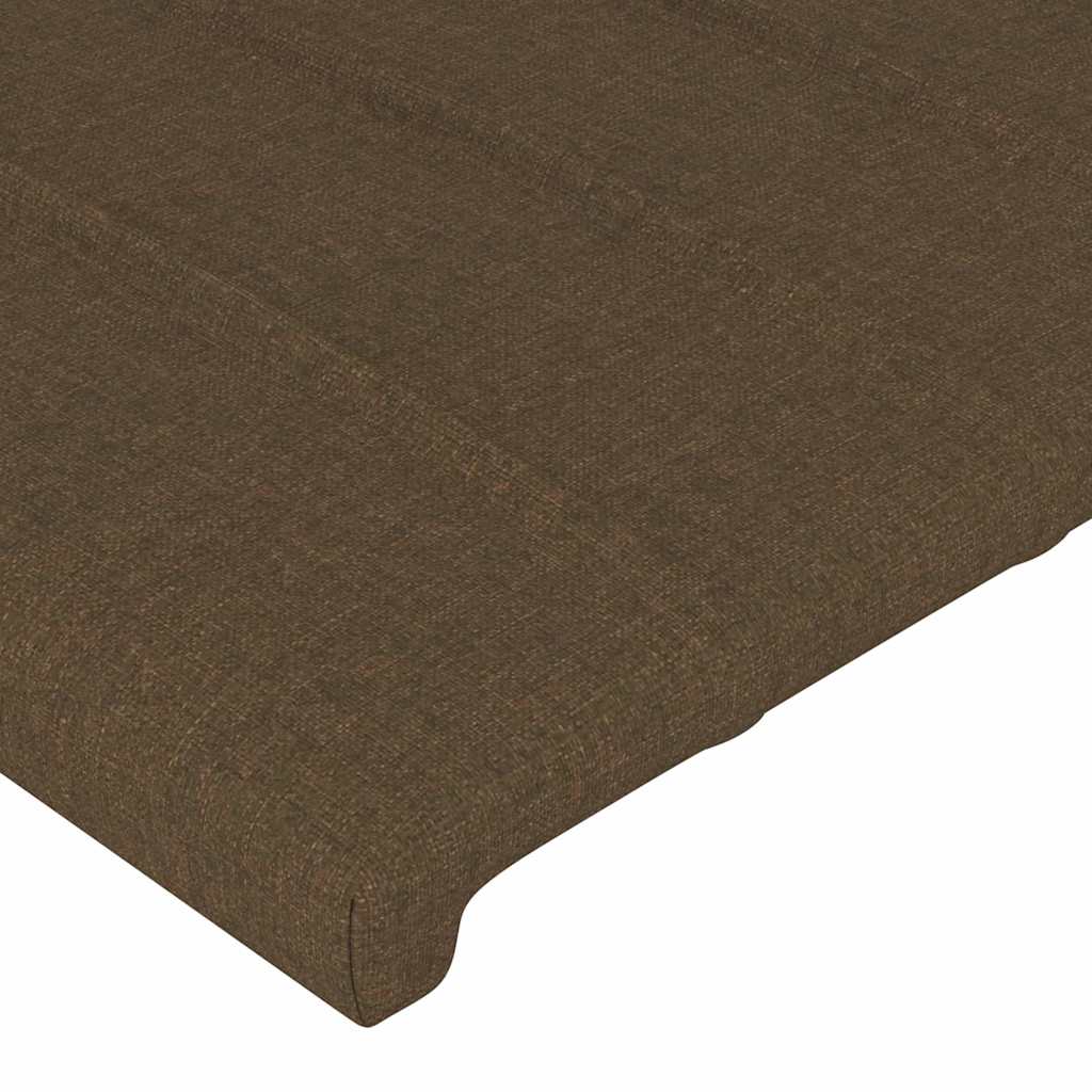 vidaXL Κεφαλάρια Σκ. Καφέ 180x5x78/88 εκ. Ύφασμα