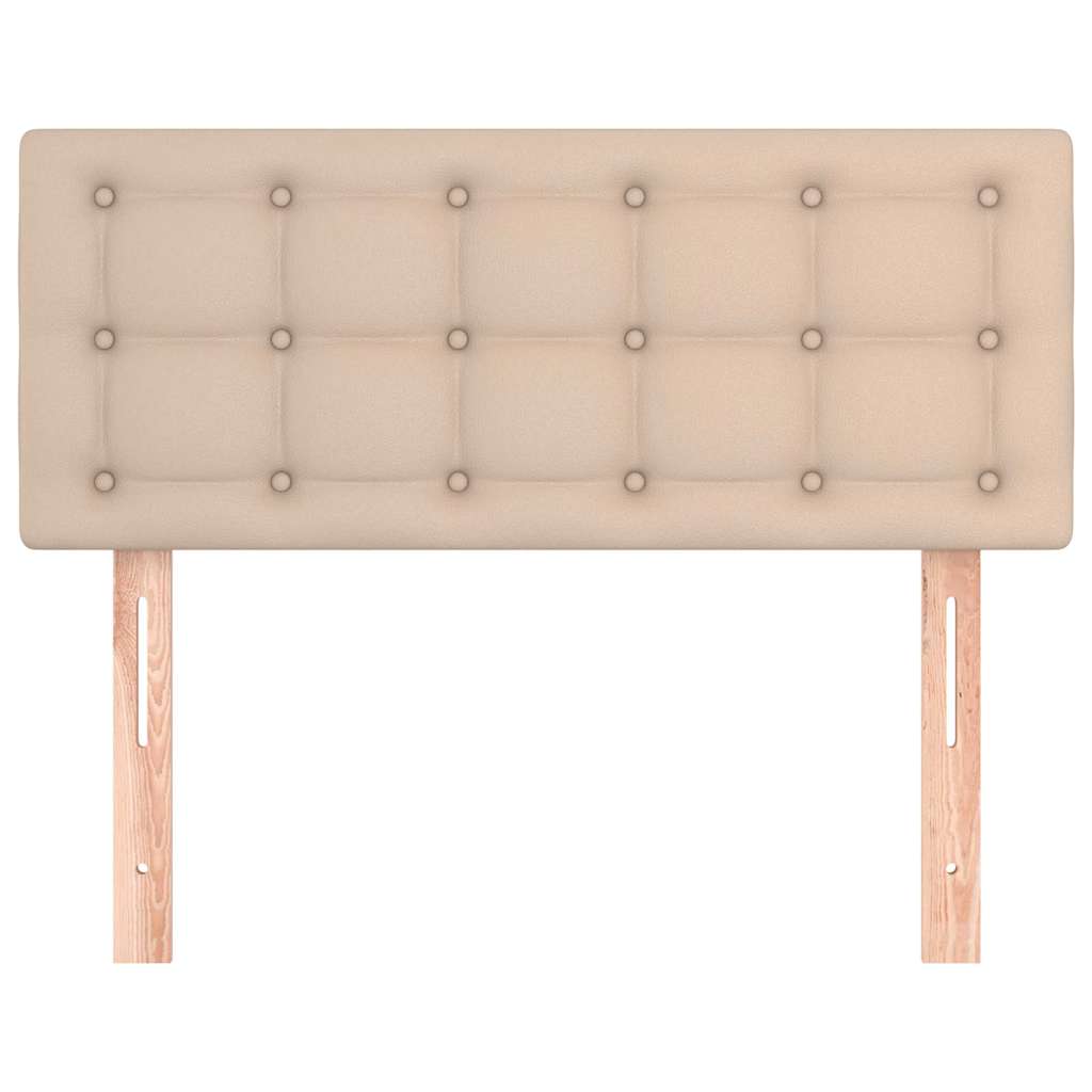 vidaXL Κεφαλάρι Κρεβατιού Καπουτσίνο 90x5x78/88 εκ. Συνθετικό Δέρμα