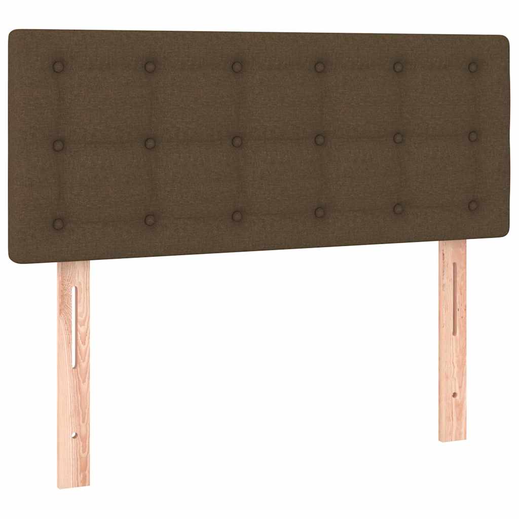 vidaXL Κεφαλάρι Κρεβατιού Σκούρο Καφέ 100x5x78/88 εκ. Υφασμάτινο