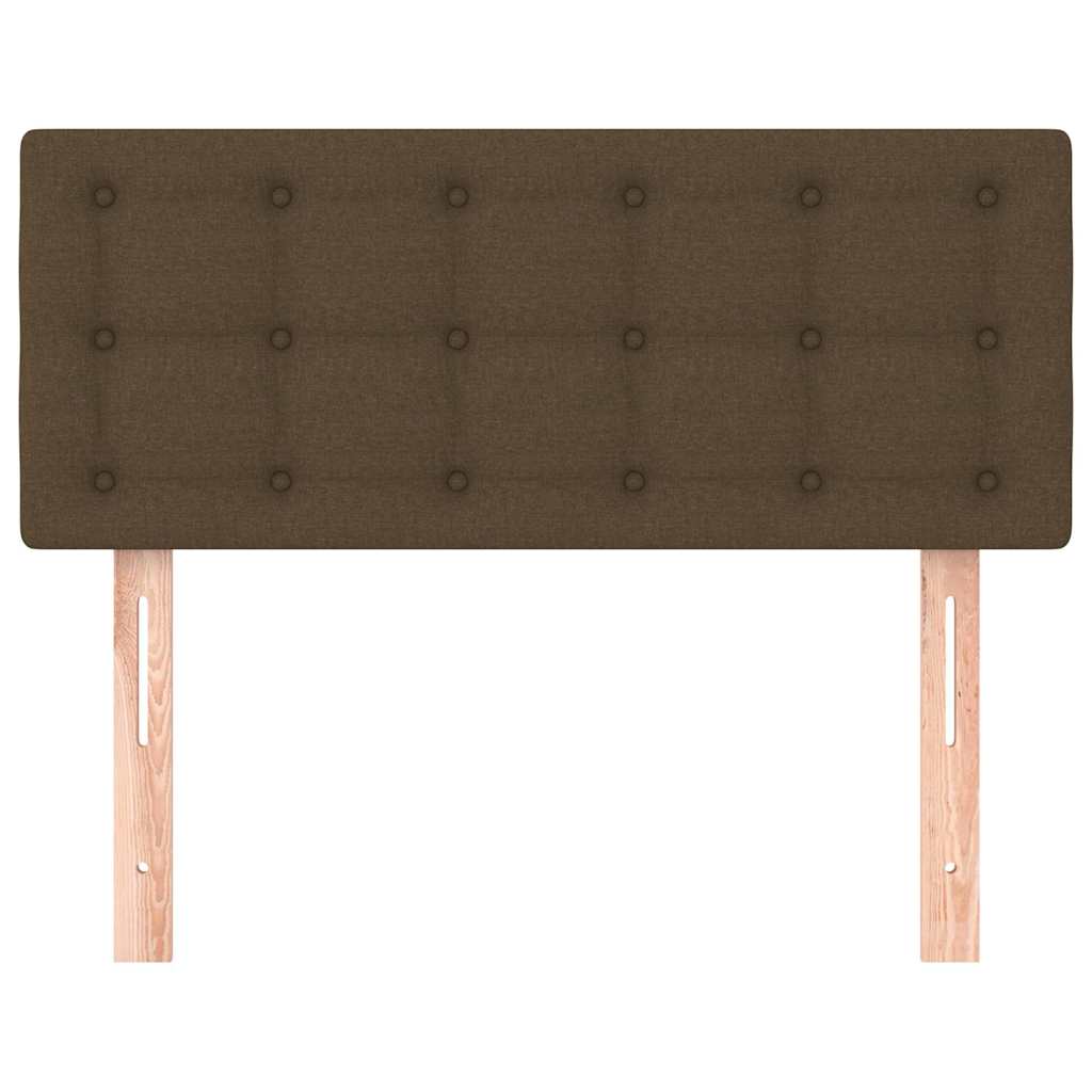 vidaXL Κεφαλάρι Κρεβατιού Σκούρο Καφέ 100x5x78/88 εκ. Υφασμάτινο
