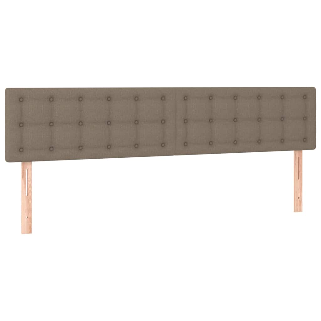 vidaXL Κεφαλάρια Taupe 200x5x78/88 εκ. Ύφασμα