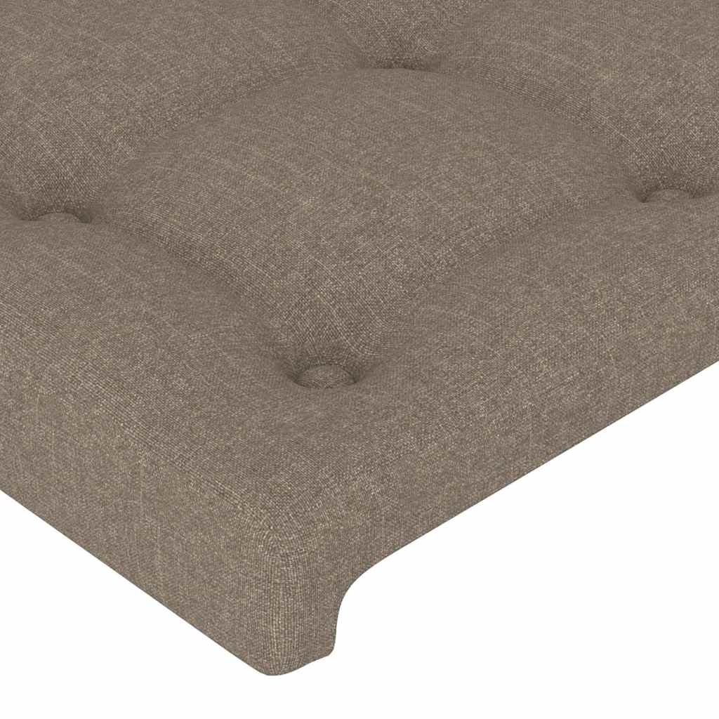 vidaXL Κεφαλάρια Taupe 200x5x78/88 εκ. Ύφασμα