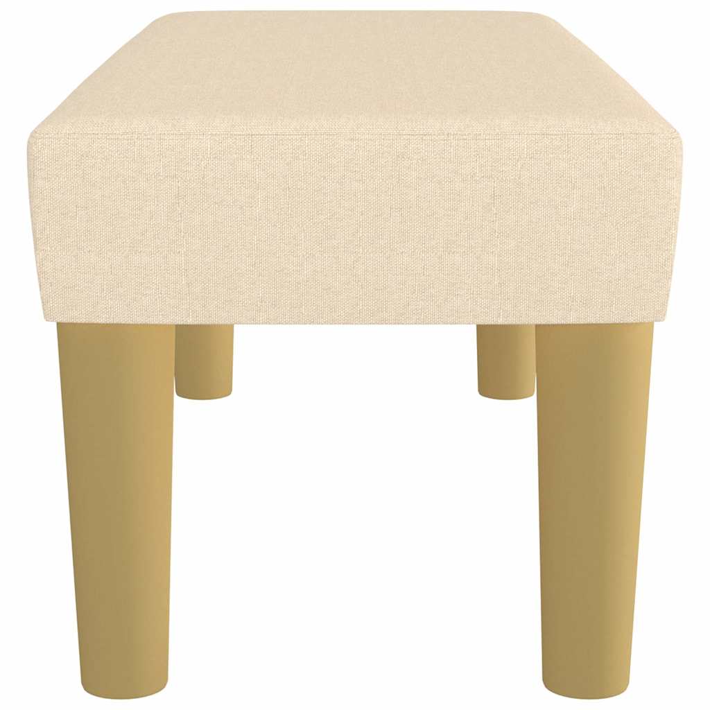 vidaXL Πάγκος Κρεμ 70 x 30 x 30 εκ. Υφασμάτινος