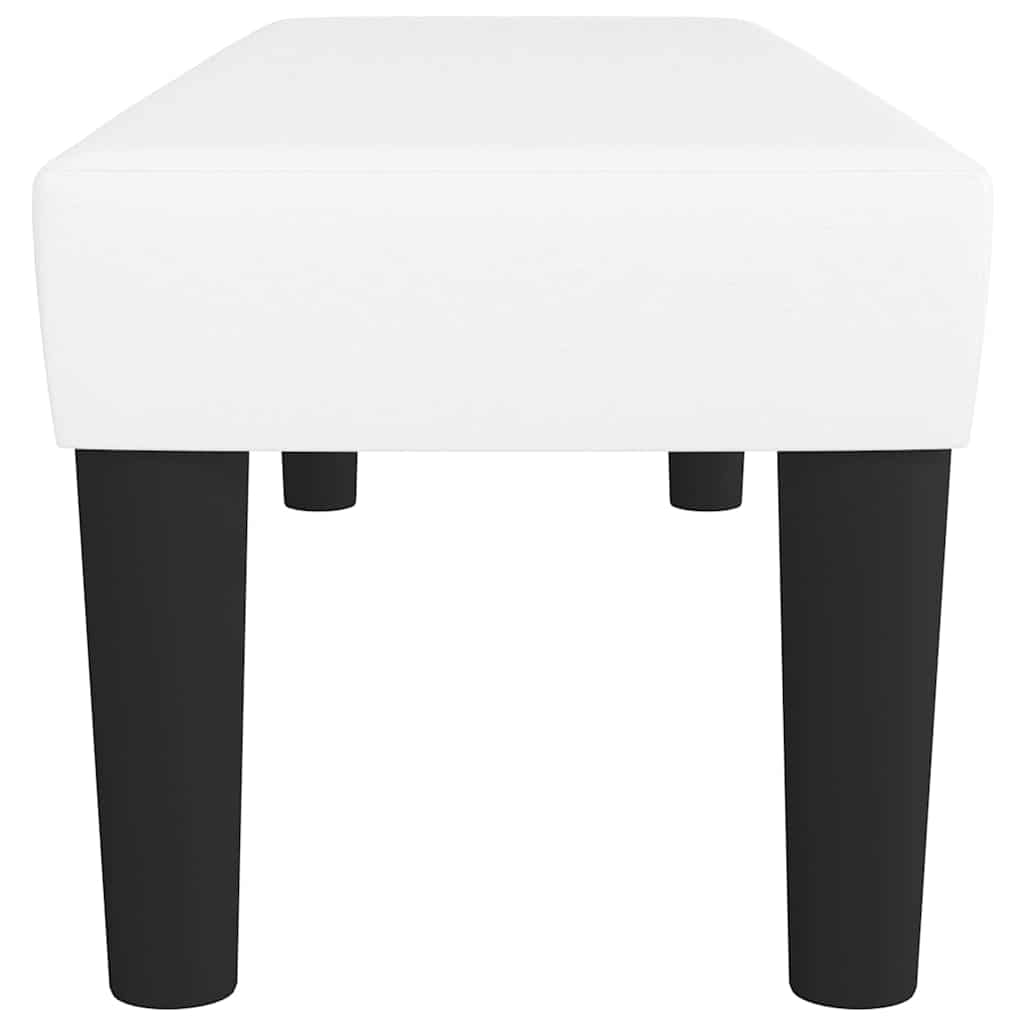 vidaXL Πάγκος Λευκός 100x30x30 εκ. από Συνθετικό Δέρμα