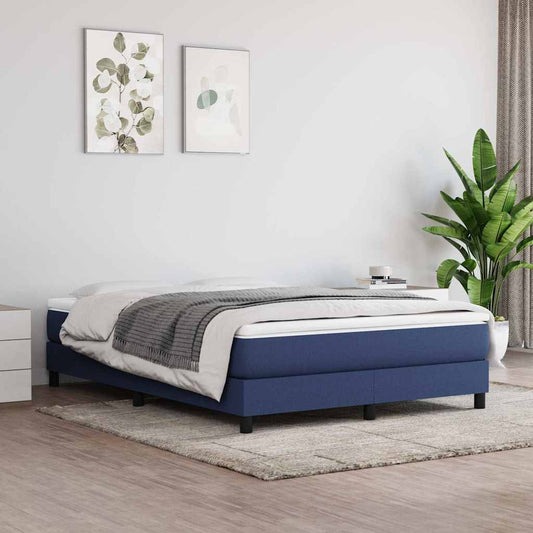 vidaXL Στρώμα με Pocket Springs Μεσαίας Σκληρότητας Μπλε 140x200x20 εκ. Υφασμάτινο