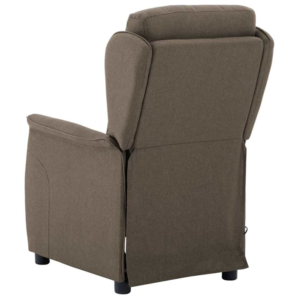 vidaXL Καρέκλα μασάζ Taupe 93.5 x 67.5 x 101.5 εκ. ύφασμα