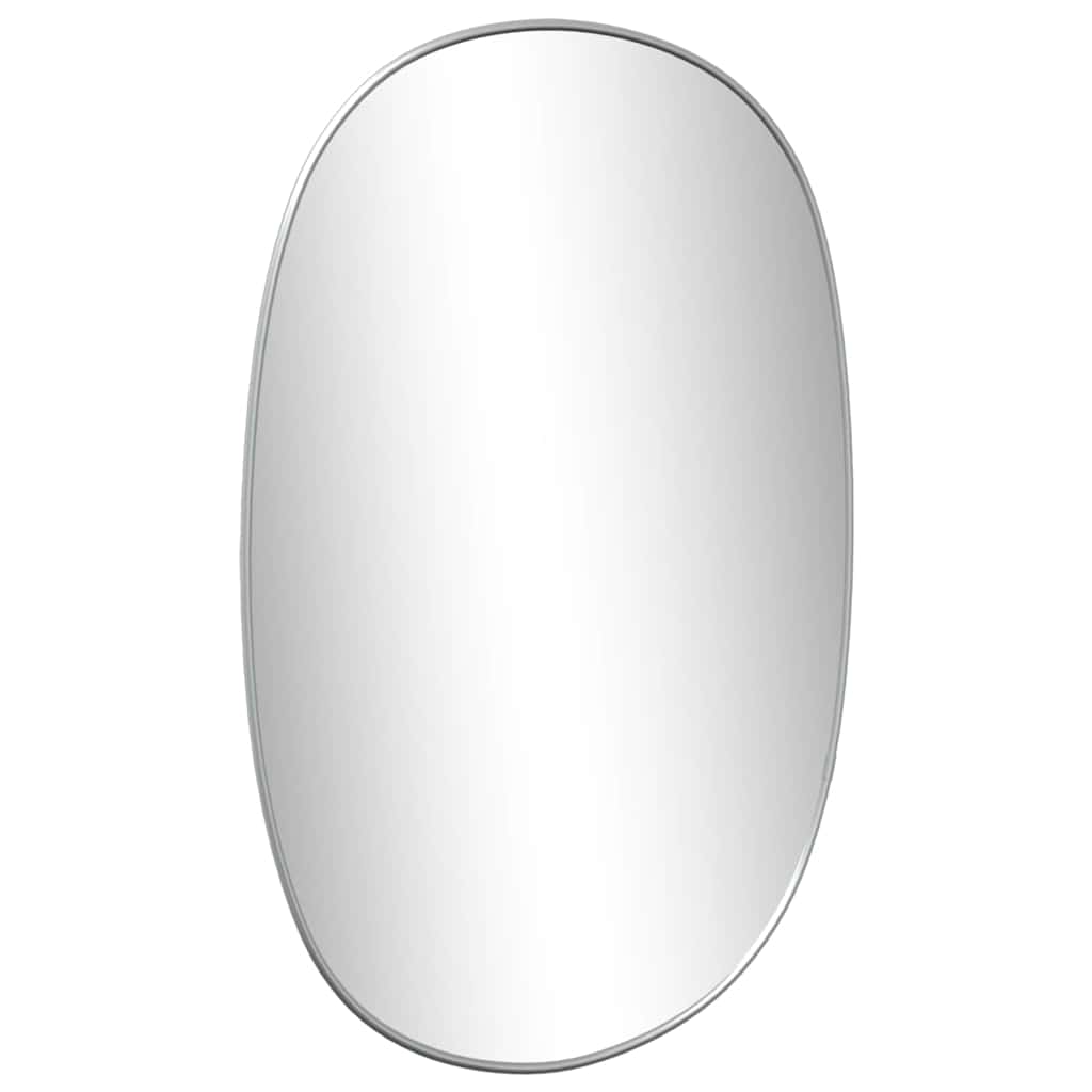vidaXL Καθρέφτης Τοίχου Ασημί 60x40 εκ.