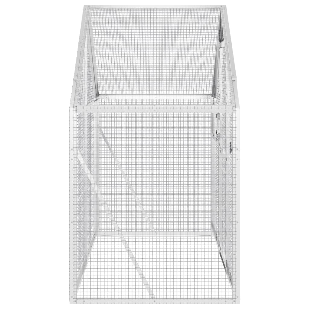 vidaXL Κλουβί Ασημένιο 179 x 100 x 185 εκ. από Αλουμίνιο