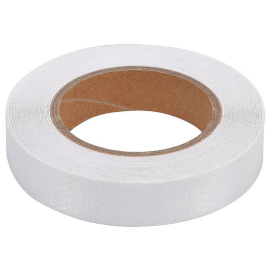 vidaXL Ταινία Ανακλαστική Λευκή 2,5 εκ. x 20 μ. από PVC