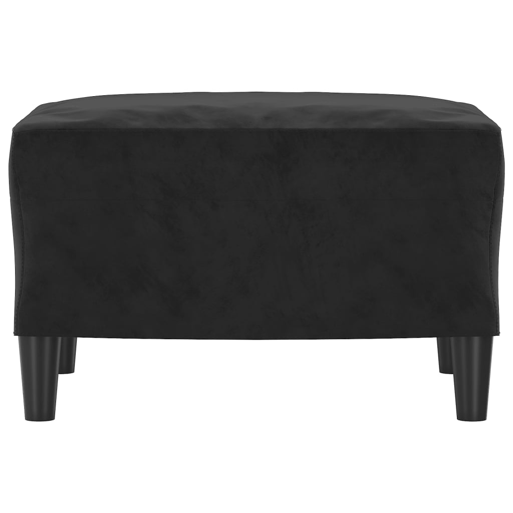 vidaXL Υποπόδιο Μαύρο 60x50x41 εκ. Βελούδινο