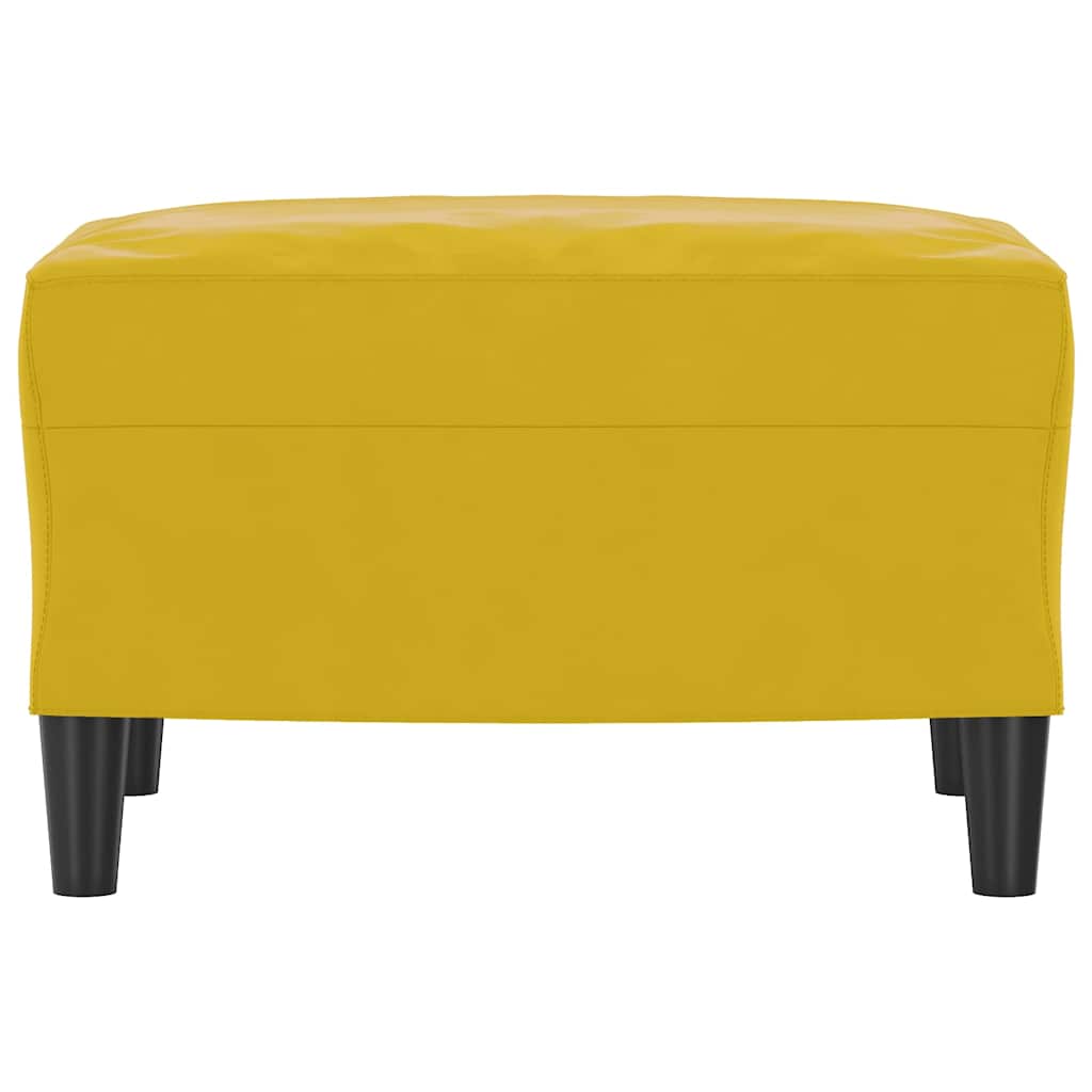 vidaXL Υποπόδιο Κίτρινο 60x50x41 εκ. Βελούδινο