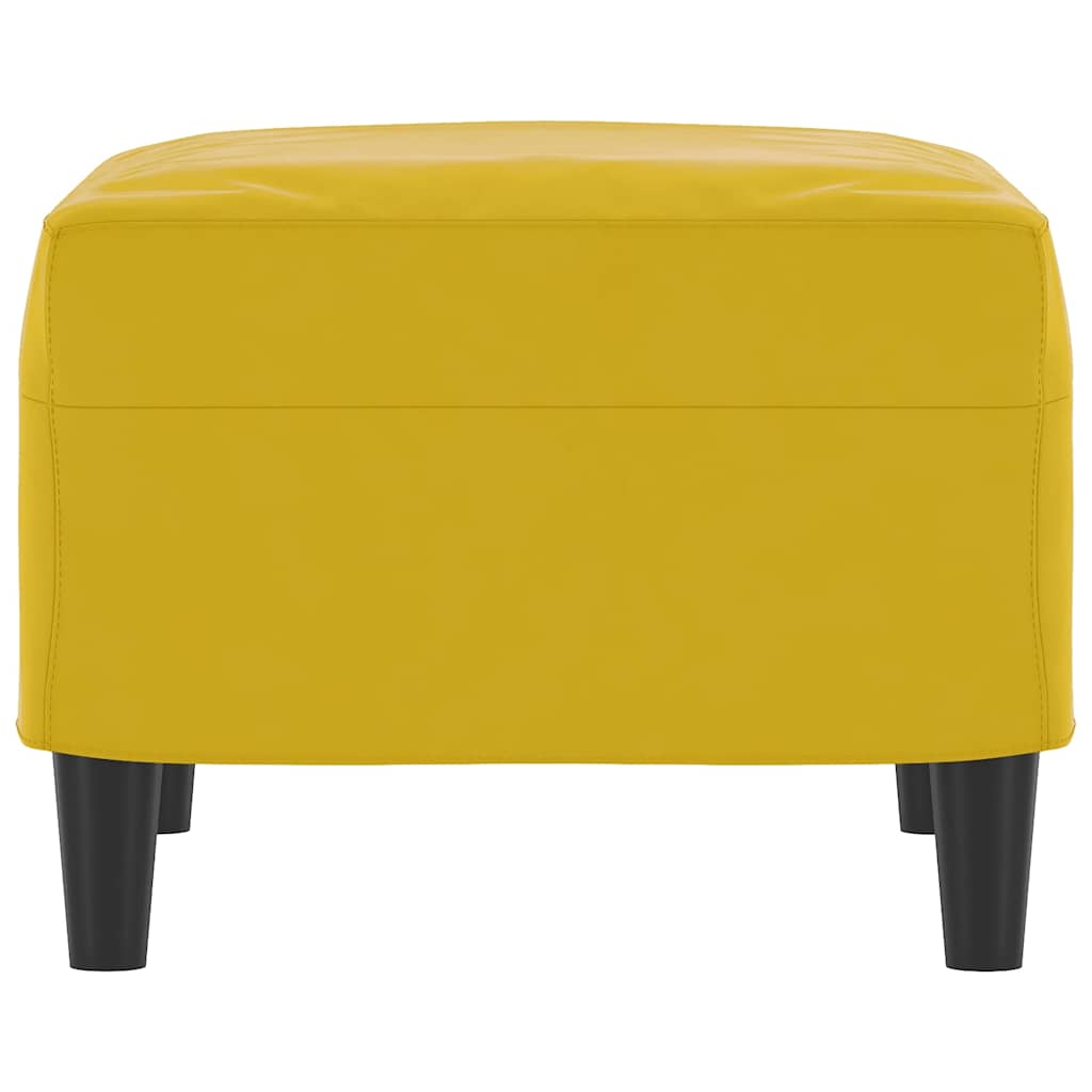 vidaXL Υποπόδιο Κίτρινο 60x50x41 εκ. Βελούδινο