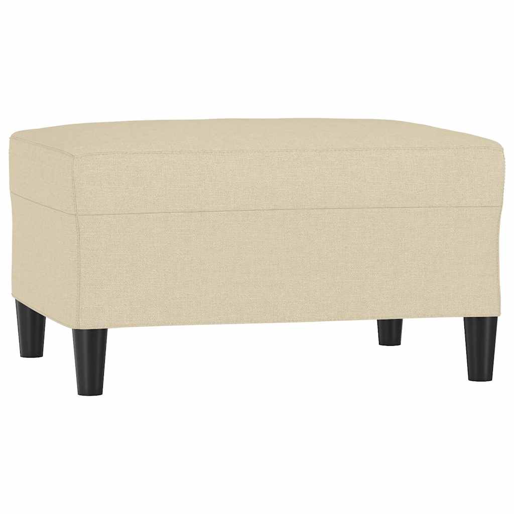 vidaXL Υποπόδιο Κρεμ 70 x 55 x 41 εκ. Υφασμάτινο