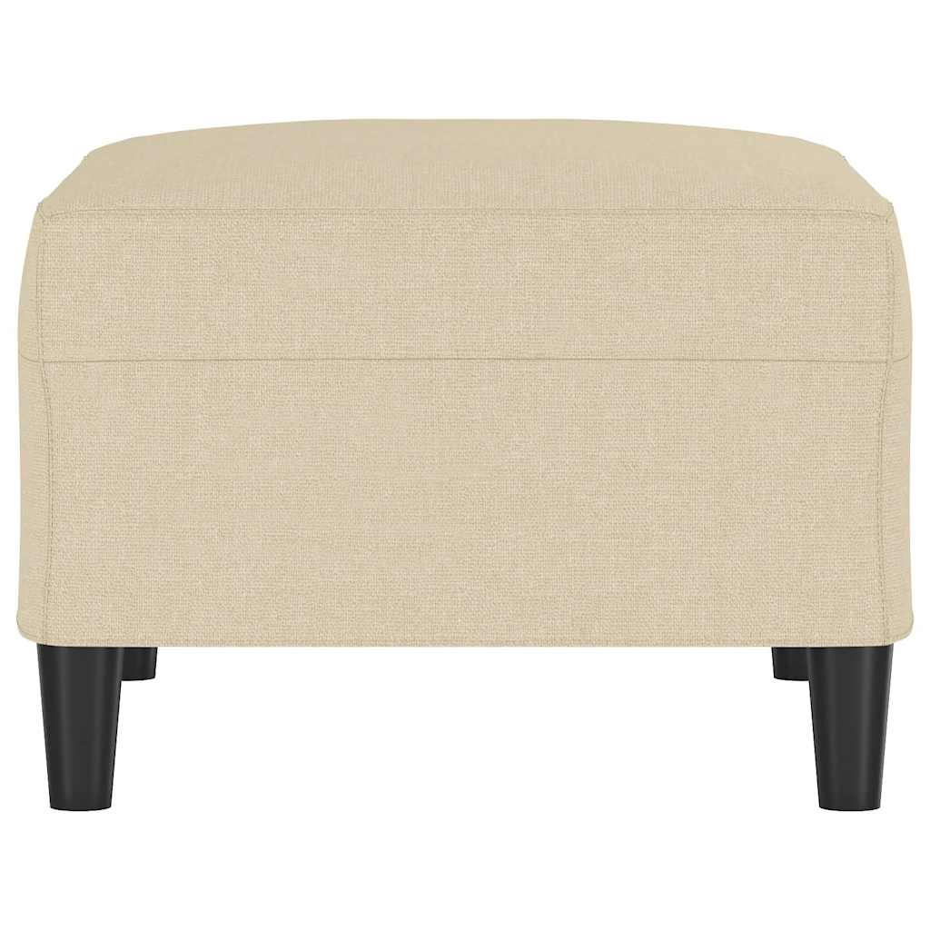 vidaXL Υποπόδιο Κρεμ 70 x 55 x 41 εκ. Υφασμάτινο