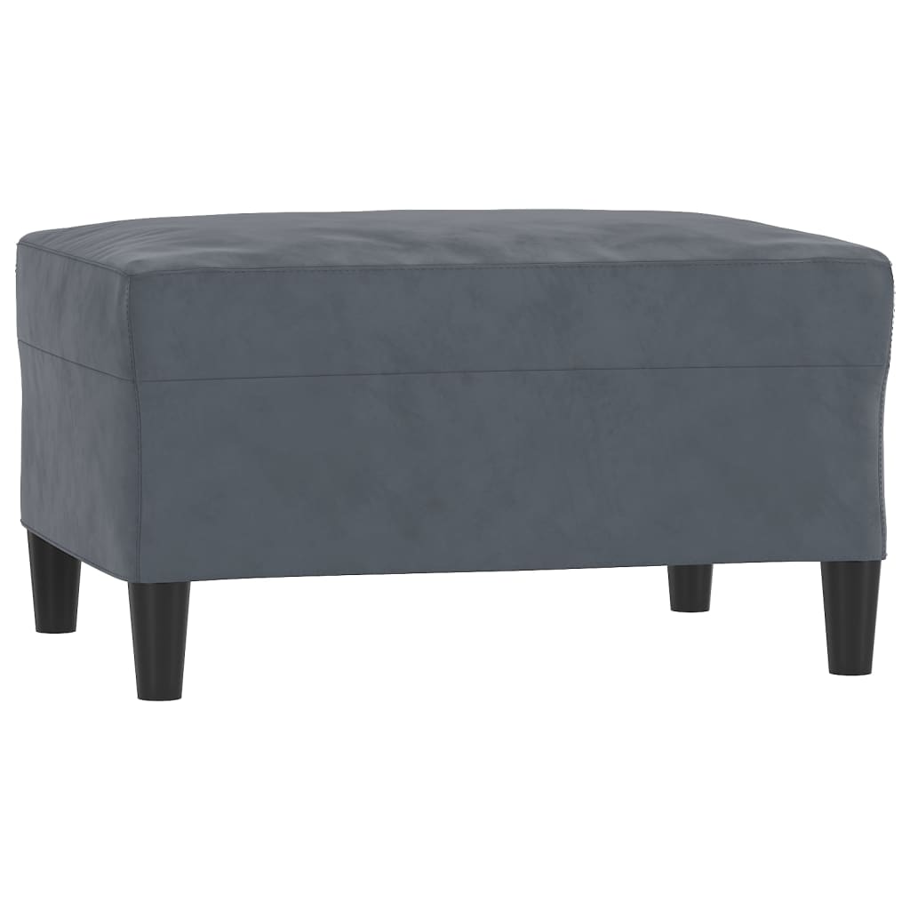 vidaXL Υποπόδιο Σκούρο Γκρι 70 x 55x 41 εκ. Βελούδινο