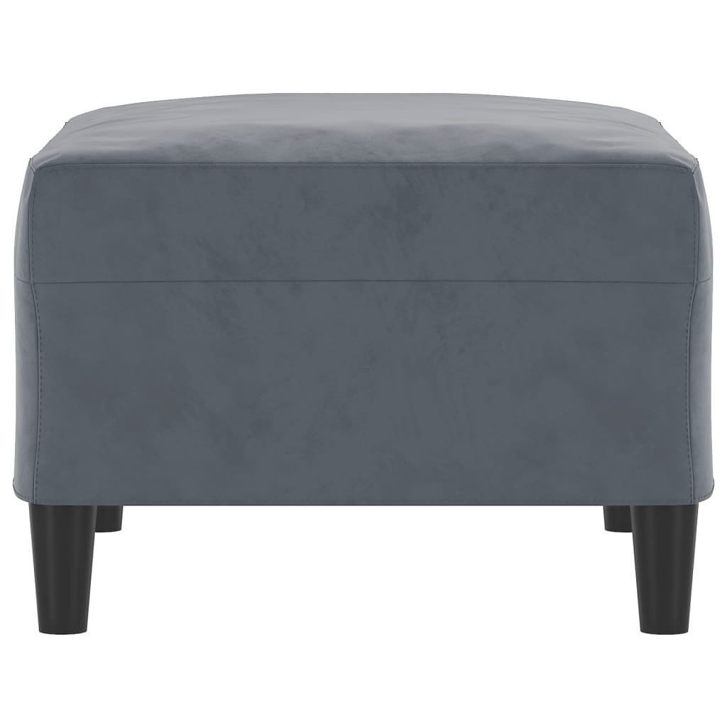 vidaXL Υποπόδιο Σκούρο Γκρι 70 x 55x 41 εκ. Βελούδινο