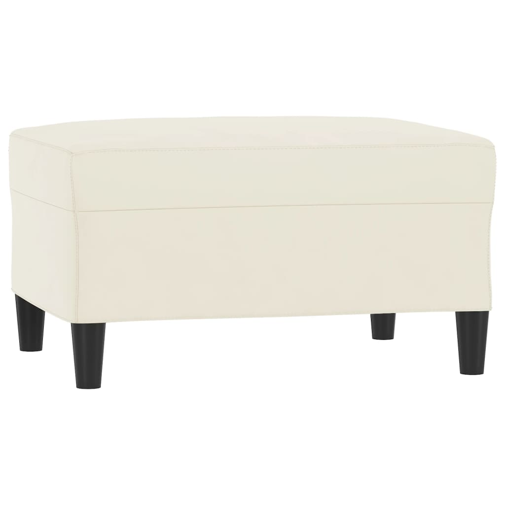 vidaXL Υποπόδιο Κρεμ 70x55x41 εκ. Βελούδινο