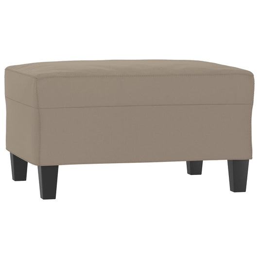 vidaXL Υποπόδιο Taupe 70 x 55 x 41 εκ. από Ύφασμα Μικροϊνών