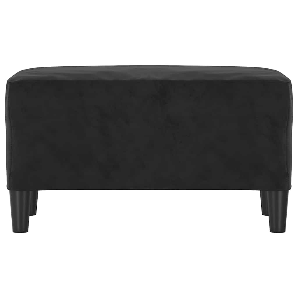 vidaXL Πάγκος μαύρο 70 x 35 x 41 εκ. Βελούδινος