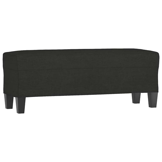 vidaXL Πάγκος Μαύρος 100x35x41 εκ. Υφασμάτινος