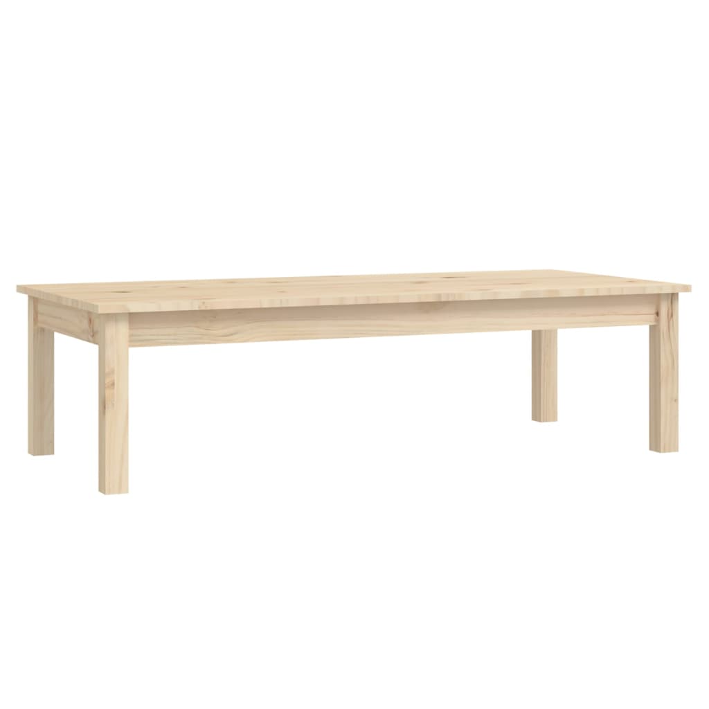vidaXL Τραπεζάκι Σαλονιού Γκρι 110x50x30 εκ. από Μασίφ Ξύλο Πεύκου