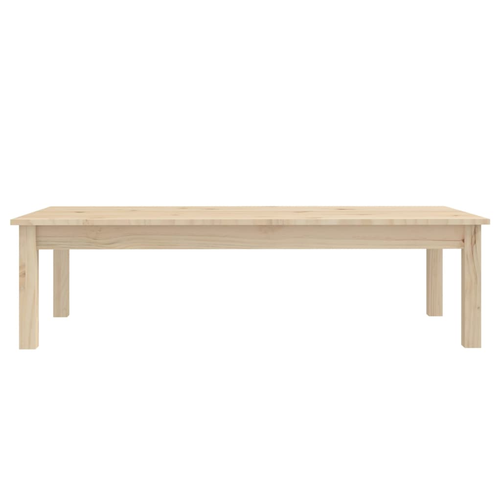 vidaXL Τραπεζάκι Σαλονιού Γκρι 110x50x30 εκ. από Μασίφ Ξύλο Πεύκου