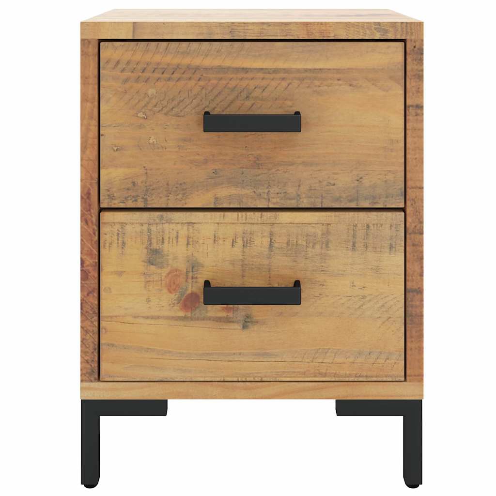 vidaXL Κομοδίνο Καφέ 36 x 30 x 45 εκ. από Μασίφ Ξύλο Πεύκου