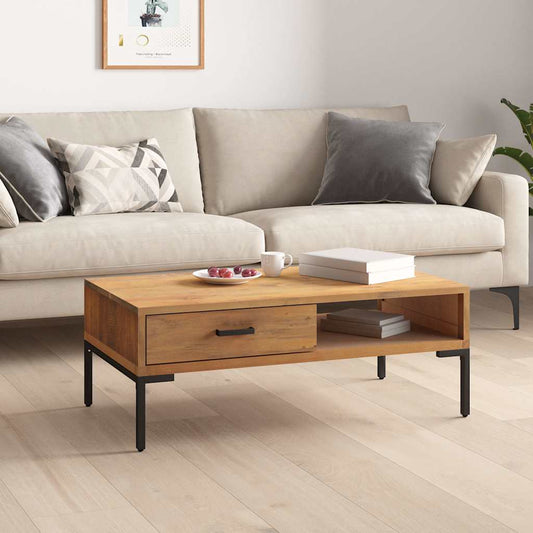 vidaXL Τραπεζάκι Σαλονιού 90 x 50 x 35 εκ. από Μασίφ Ξύλο Πεύκου