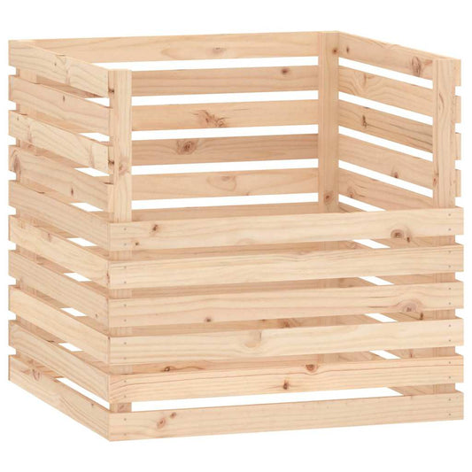 vidaXL Κομποστοποιητής 80 x 80 x 78 εκ. από Μασίφ Ξύλο Πεύκου