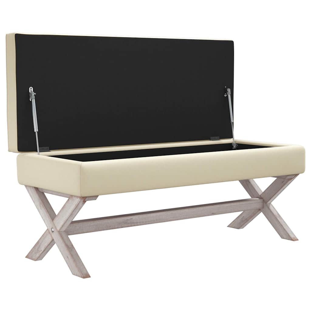 vidaXL Πάγκος Αποθήκευσης 110 x 45 x 49 εκ. Λινός