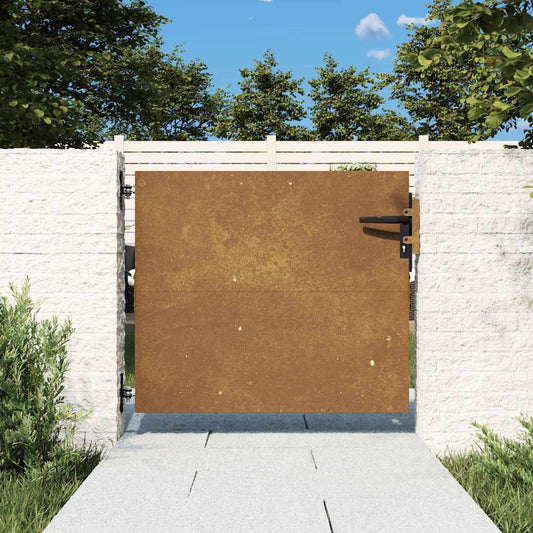 vidaXL Πόρτα Κήπου Τετράγωνη 85x100 εκ. από Ατσάλι Corten