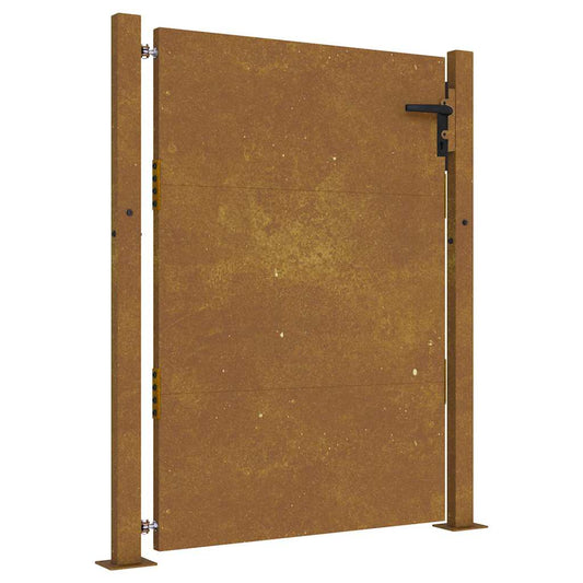 vidaXL Πόρτα Κήπου 100x125 εκ. από Ατσάλι Corten