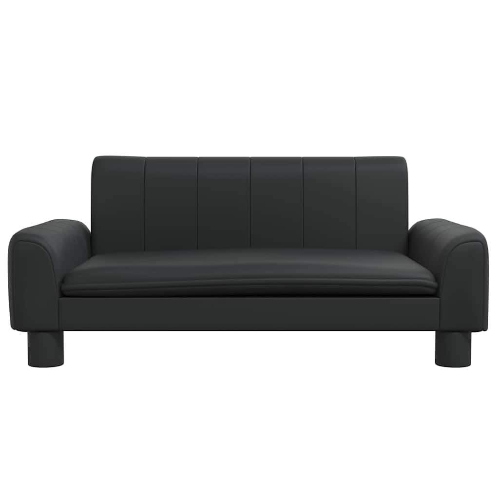 vidaXL Κρεβάτι Σκύλου Μαύρο 70 x 45 x 30 εκ. από Συνθετικό Δέρμα