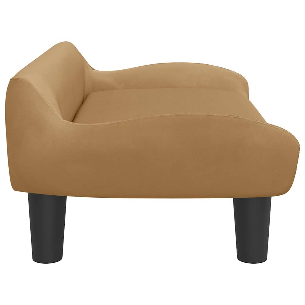 vidaXL Κρεβάτι Σκύλου Καφέ 70 x 40 x 24 εκ. Βελούδινο