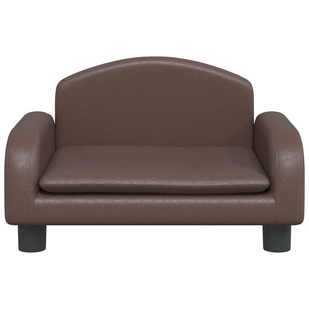 vidaXL Κρεβάτι Σκύλου Καφέ 50x40x30 εκ. από Συνθετικό Δέρμα