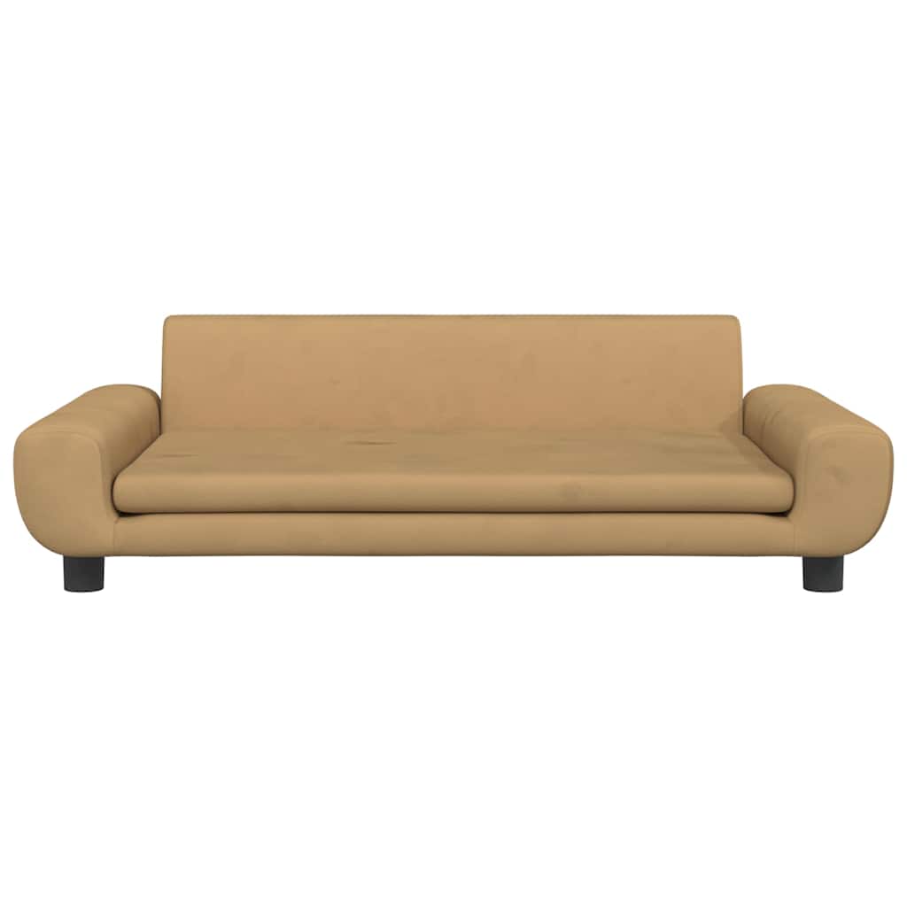 vidaXL Κρεβάτι Σκύλου Καφέ 100 x 54 x 33 εκ. Βελούδινο