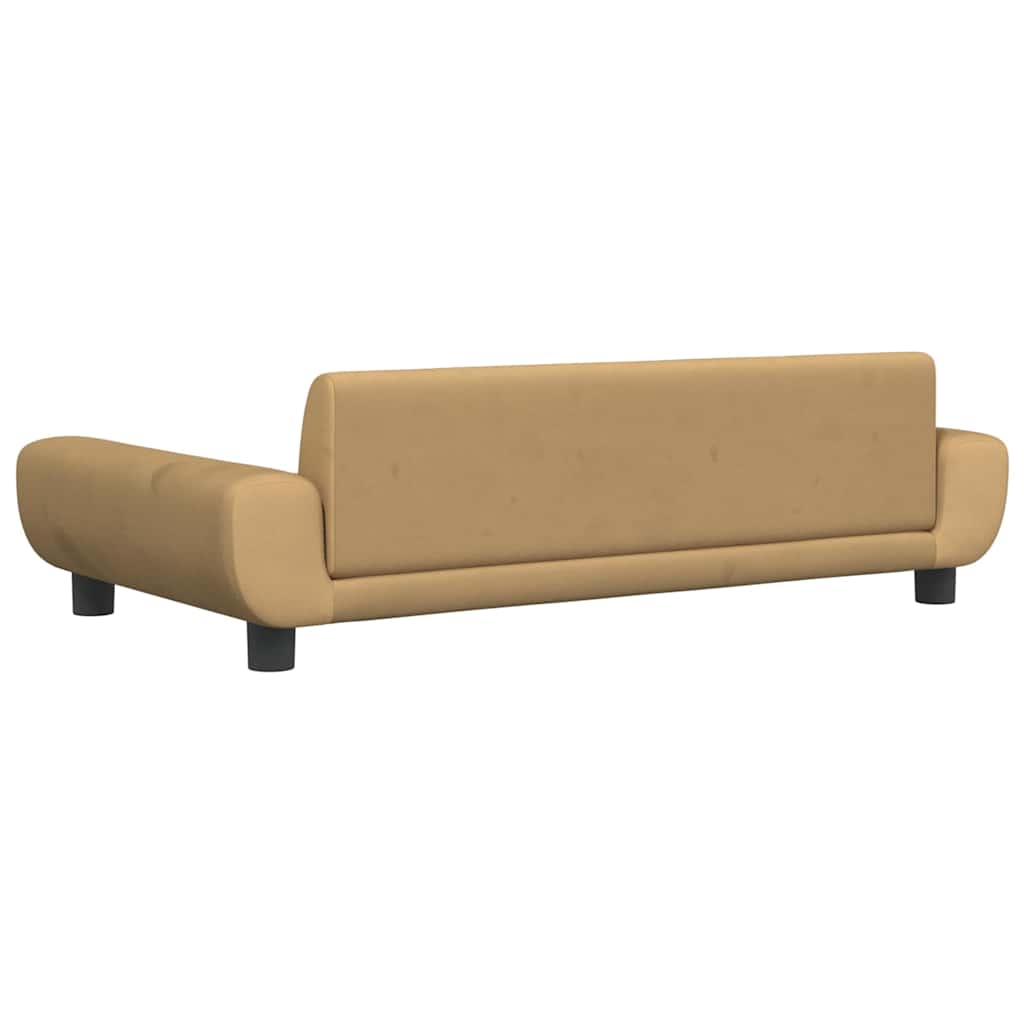 vidaXL Κρεβάτι Σκύλου Καφέ 100 x 54 x 33 εκ. Βελούδινο
