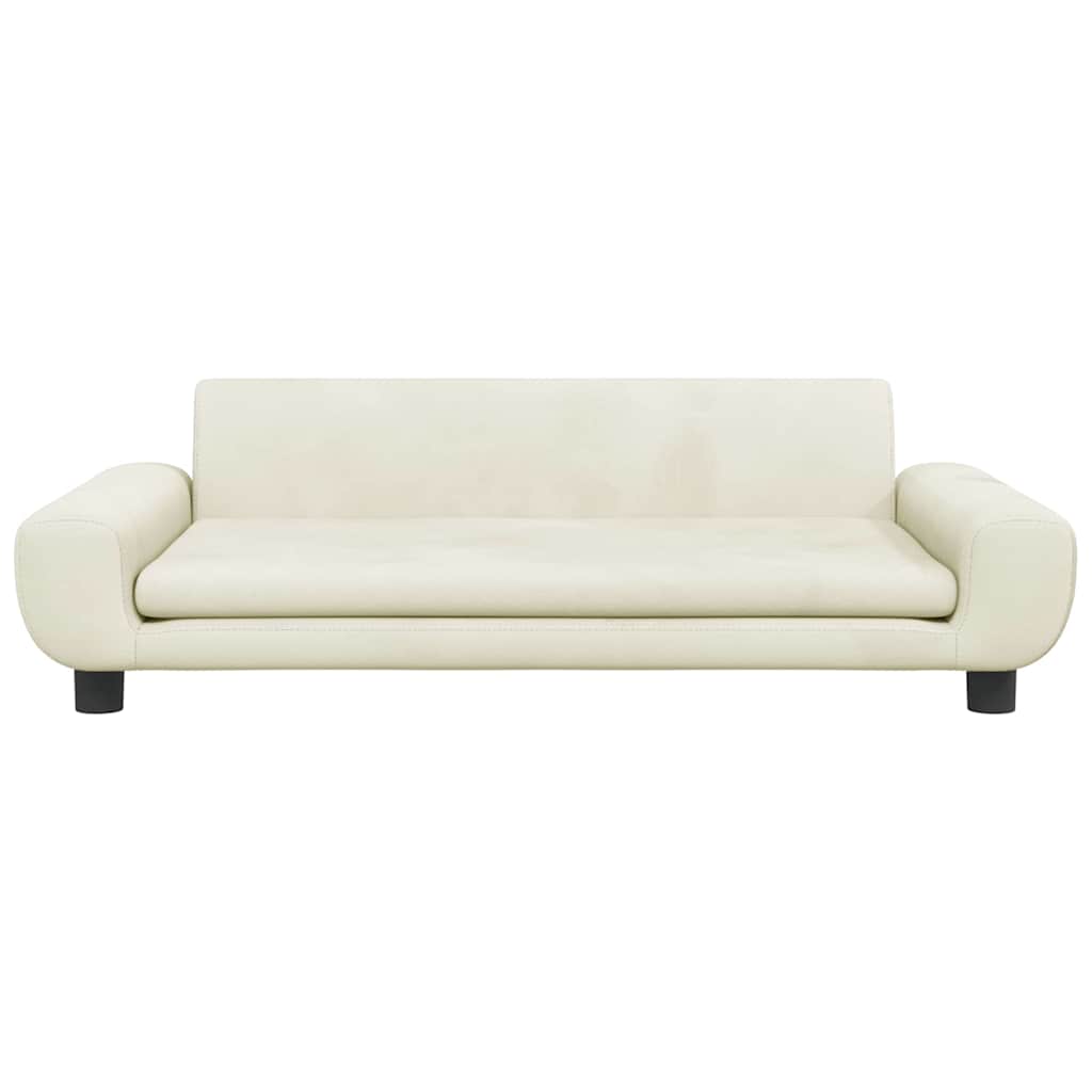 vidaXL Κρεβάτι Σκύλου Κρεμ 100 x 54 x 33 εκ. Βελούδινο