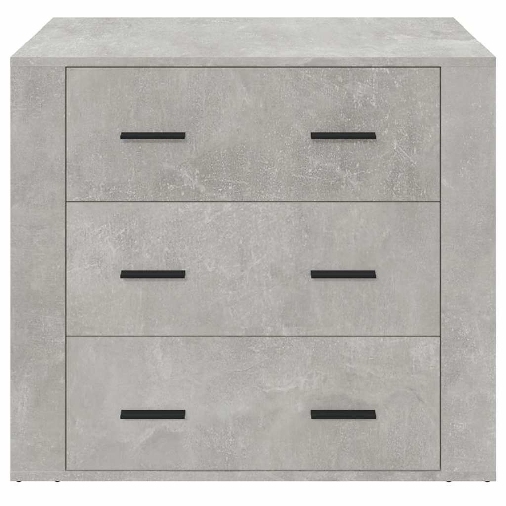 vidaXL Ντουλάπι Γκρι Σκυροδέματος 80x33x70 εκ. Επεξεργασμένο Ξύλο