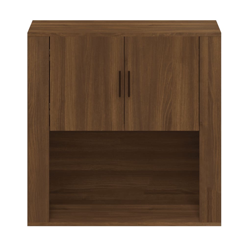 vidaXL Ντουλάπι Τοίχου Καφέ Δρυς 80x33x80 εκ. Επεξεργασμένο Ξύλο