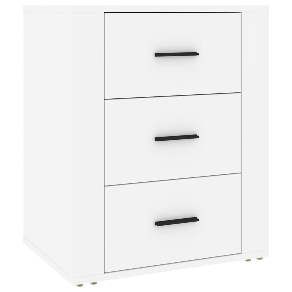 vidaXL Κομοδίνο Λευκό 50 x 36 x 60 εκ. από Επεξεργασμένο Ξύλο