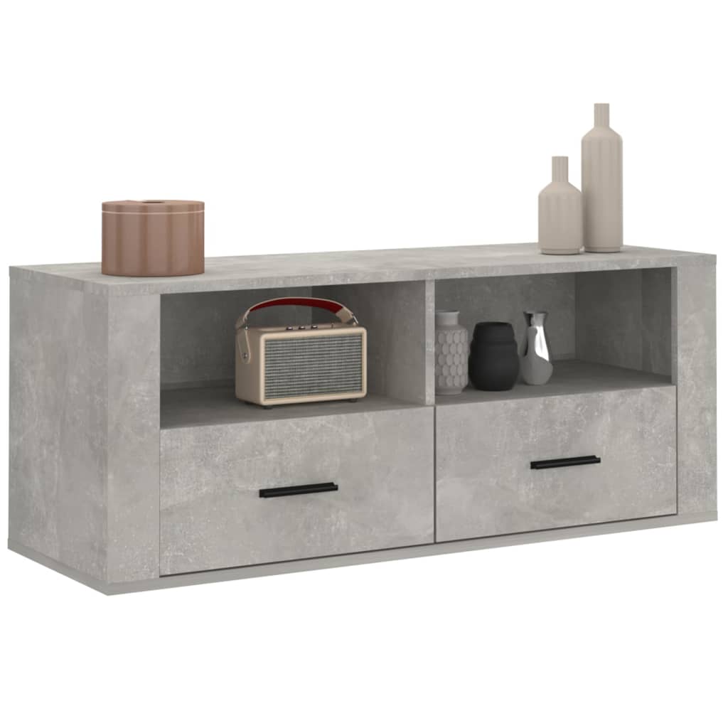 vidaXL Έπιπλο Τηλεόρασης Γκρι Σκυρ. 100x35x40 εκ. Επεξ. Ξύλο