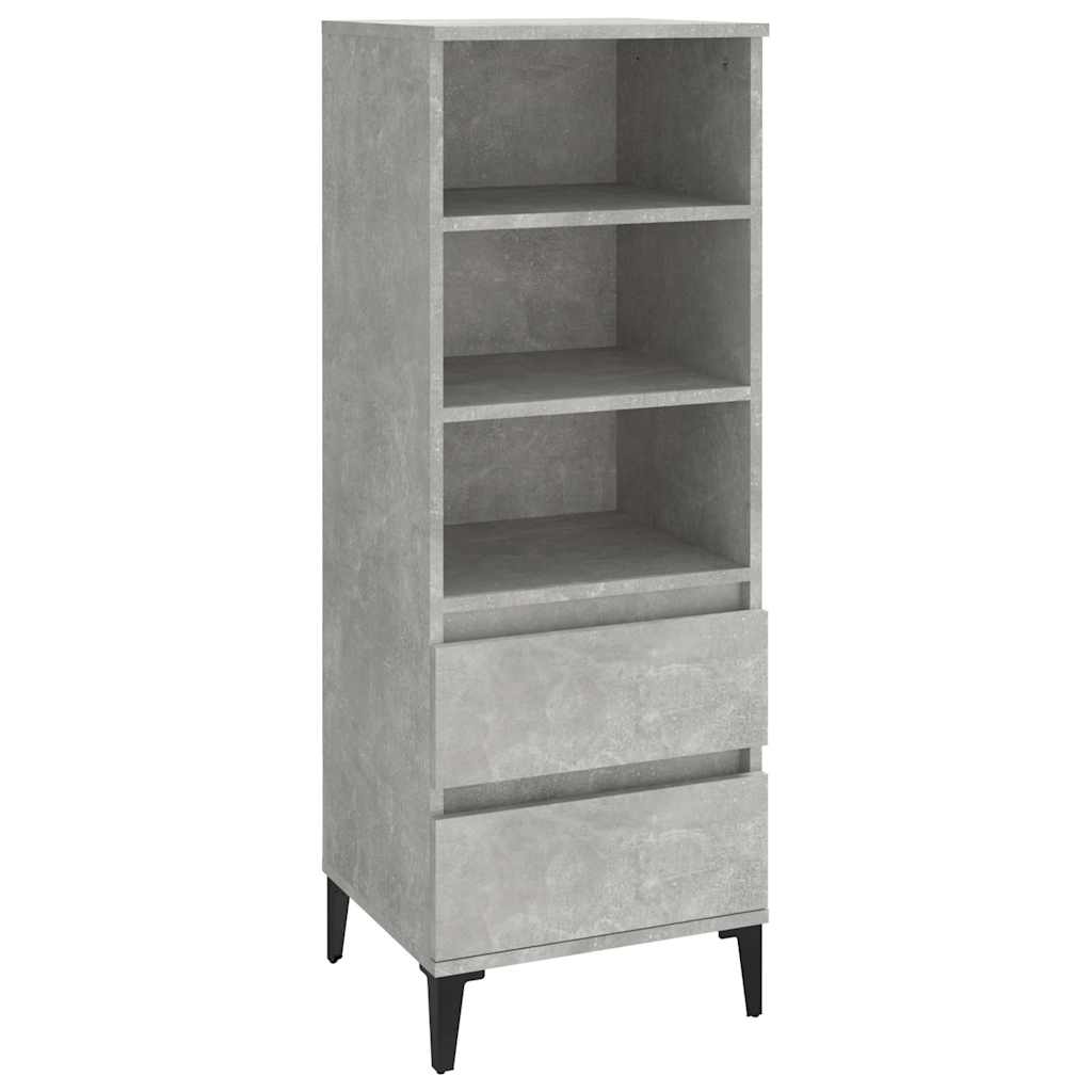 vidaXL Ντουλάπι Γκρι Σκυρ. 40x36x110 εκ. από Επεξεργασμένο Ξύλο