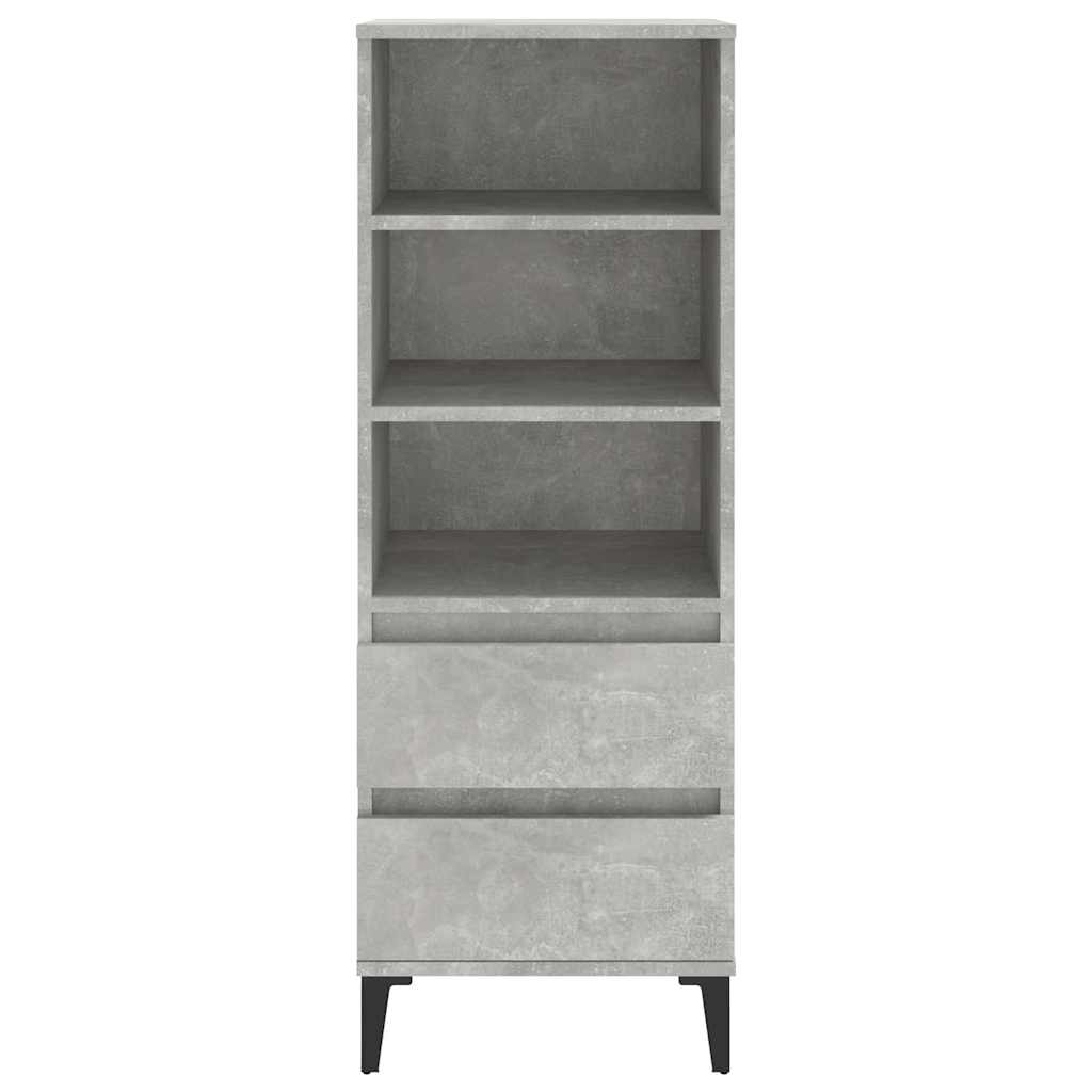 vidaXL Ντουλάπι Γκρι Σκυρ. 40x36x110 εκ. από Επεξεργασμένο Ξύλο