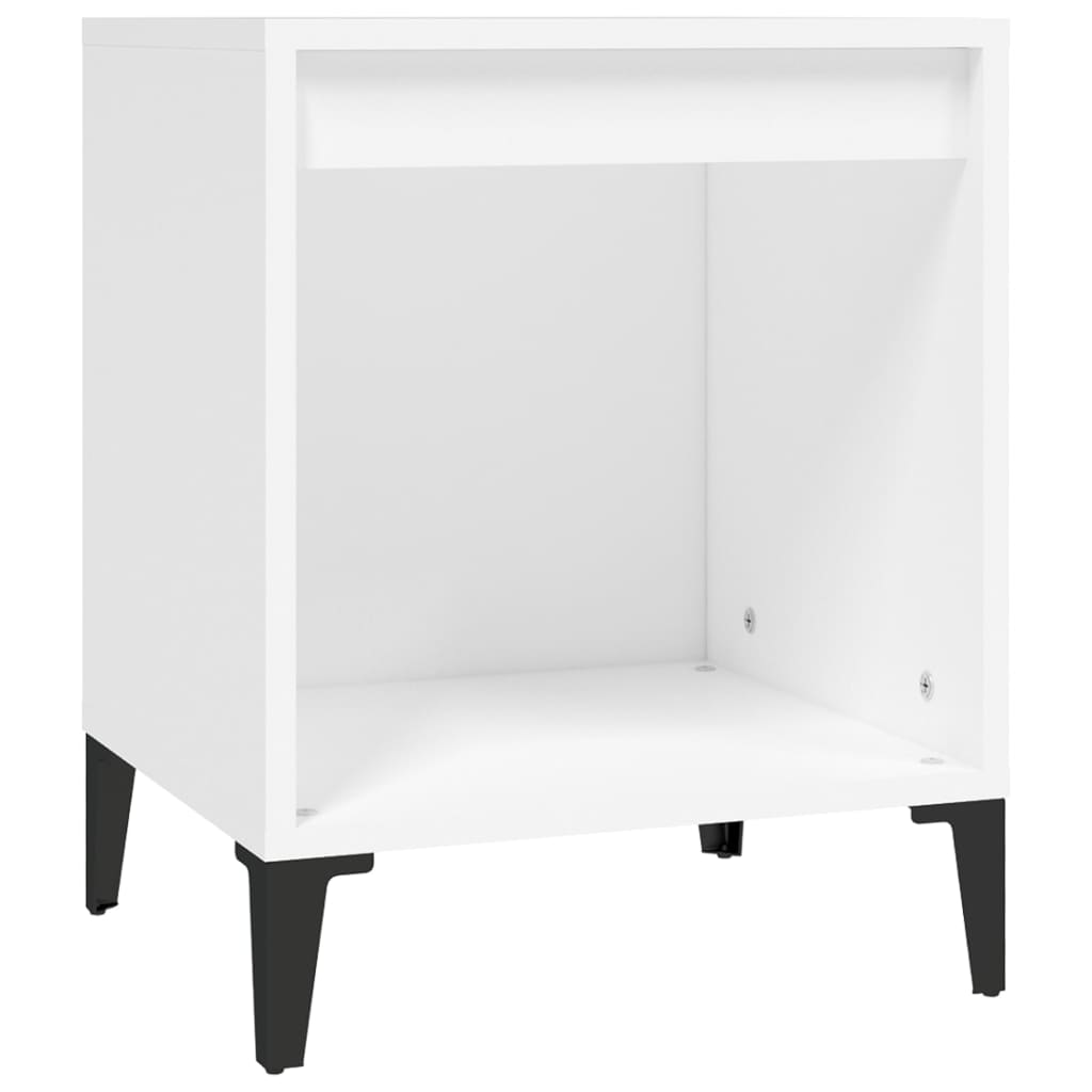 vidaXL Κομοδίνο Λευκό 40 x 35 x 50 εκ.